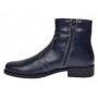 Ghete barbati office elegante din piele naturala cu fermoar Bleumarin TANCABL